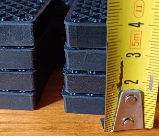 4 Bases de Goma Gruesas