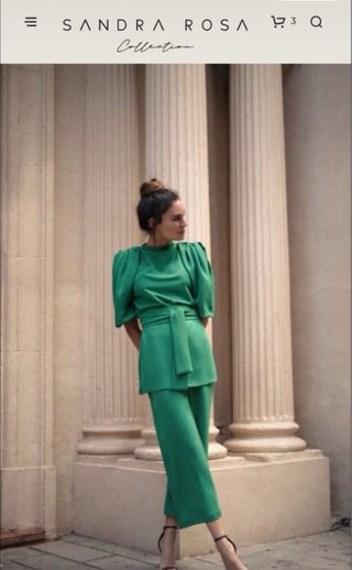Conjunto Blusa-Pantalón Verde
