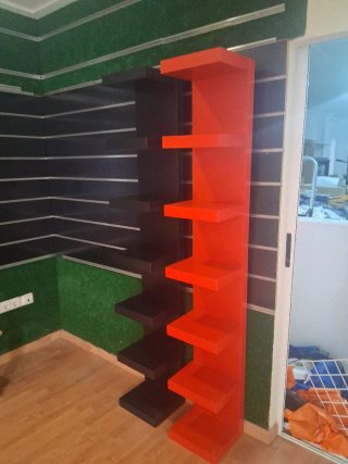 Estanterías IKEA KellY (Rojo y Negro) Las 2 por 60