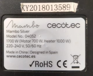 Robot de cocina cecotec mambo silver
