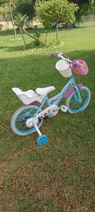 Bici Disney 14 con ruedines y accesorios