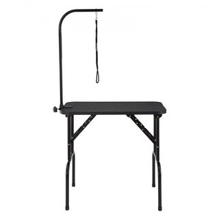 Mesa de Grooming para Mascotas con Brazo y Abrazadera, Estación de Grooming para Perros de 808 x 460 mm, Soporte de Grooming Plegable para Perros Medianos y Pequeños, Soporte para Caderas Sin Sent...