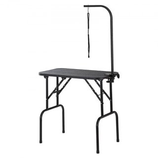 Mesa de Grooming para Mascotas con Brazo y Abrazadera, Estación de Grooming para Perros de 808 x 460 mm, Soporte de Grooming Plegable para Perros Medianos y Pequeños, Soporte para Caderas Sin Sent...