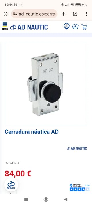 Cerradura náutica de acero inoxidable especial náu