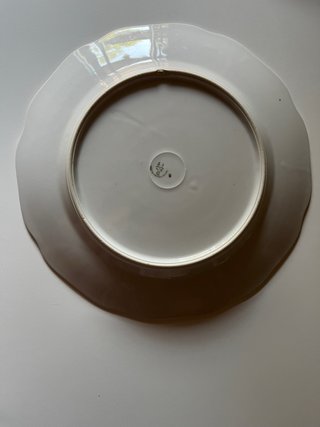 Piatto vintage in porcellana boema Haas & Czjzek
