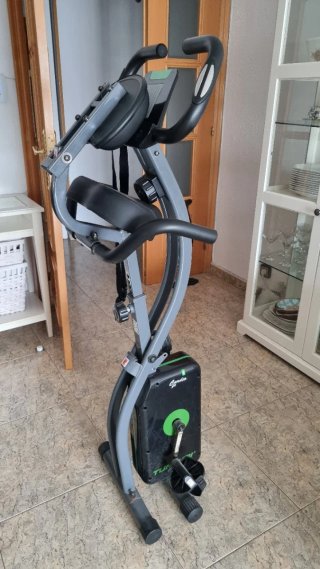 Bicicleta Estática Reclinada Gris