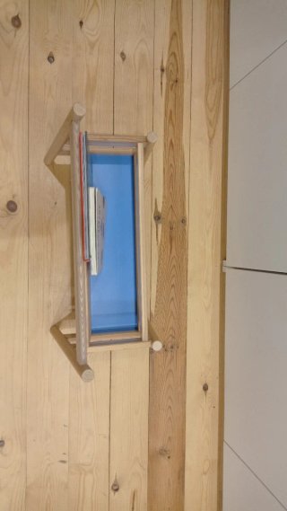 Espositore libri in legno Ikea Flisat