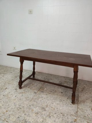 Mesa rústica madera maciza