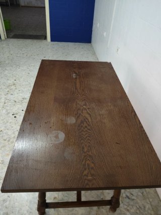 Mesa rústica madera maciza