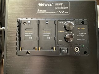 Focos Neewer NL660 Bicolor LED + Trípodes