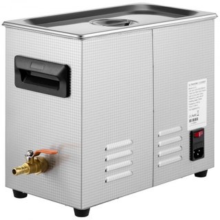 Limpiador Ultrasónico Mejorado de 6L (Calentador de 400W, Ultrasónico de 180W) Limpiador de Piezas Ultrasónico Profesional Digital de Laboratorio con Temporizador de Calentador para Limpieza de Jo...