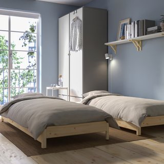 Letto impilabile UTÅKER IKEA con 2 materassi