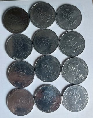 22 monete 100 lire commemorative Marconi e Livorno
