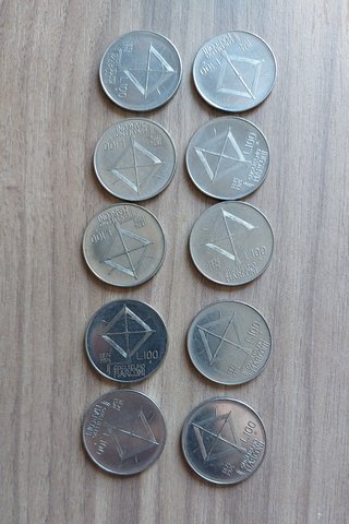 22 monete 100 lire commemorative Marconi e Livorno