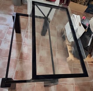 Mesa de centro cristal extensible