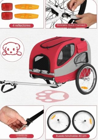 Remolque para perros bicicleta