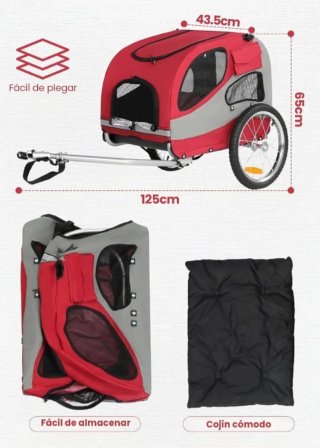 Remolque para perros bicicleta