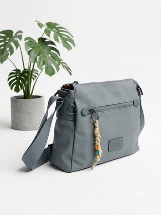 Bolso Bandolera Mujer Gris/Azulino ILF