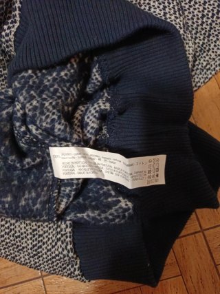 Jersey Zara Hombre Talla M Azul/Gris Algodón