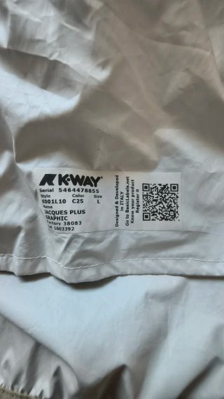 K-Way Giacca Antivento Mimetica Taglia L