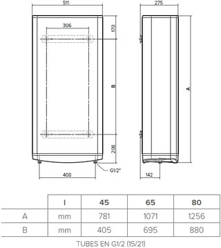 Calentador de agua eléctrico Ariston VELISDUNE 80L