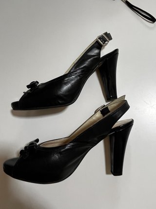 Sandalias Barceló Negras Tacón