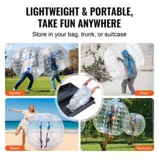 Bola Inflable de Choque 1-Pack, Bolas Zorb Sumo de 4FT/1.2M para Adolescentes y Adultos, Bolas de Burbuja Humana de PVC de 0.8mm de Grosor para Juegos de Equipo al Aire Libre, Juguetes de Choque p...