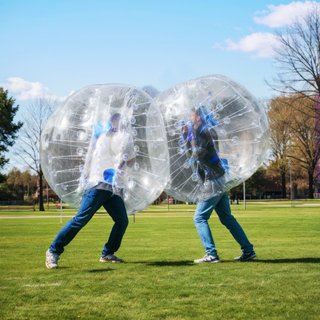 Bola Inflable de Choque 1-Pack, Bolas Zorb Sumo de 4FT/1.2M para Adolescentes y Adultos, Bolas de Burbuja Humana de PVC de 0.8mm de Grosor para Juegos de Equipo al Aire Libre, Juguetes de Choque p...