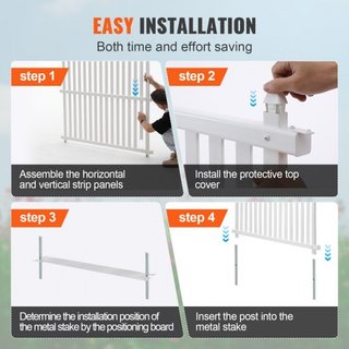 Paneles de Privacidad de Vinilo de 48" W x 48" H, Cerca para Aire Acondicionado, Pantallas de Privacidad para Botes de Basura, Enclosure de Equipos de Piscina, Kit de Pantallas de Privacidad de Pa...