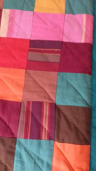 Funda Cojín Patchwork Hecha a Mano grande