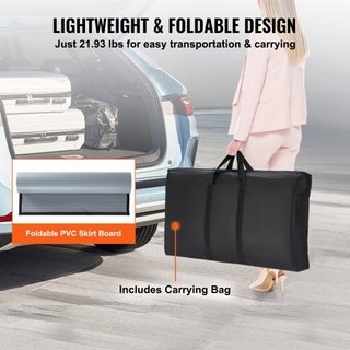 Mesa Podio Portátil para Feria, 90 × 49 × 94 cm, Mostrador de Exhibición con Pared, Mesa de Bar de Promoción Plegable, Mostrador de Podio Pop Up con Bolsa de Transporte