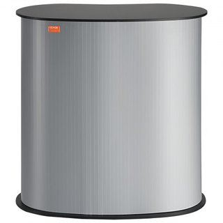 Mesa Podio Portátil para Feria, 90 × 49 × 94 cm, Mostrador de Exhibición con Pared, Mesa de Bar de Promoción Plegable, Mostrador de Podio Pop Up con Bolsa de Transporte