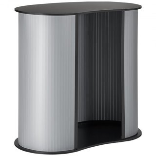 Mesa Podio Portátil para Feria, 90 × 49 × 94 cm, Mostrador de Exhibición con Pared, Mesa de Bar de Promoción Plegable, Mostrador de Podio Pop Up con Bolsa de Transporte
