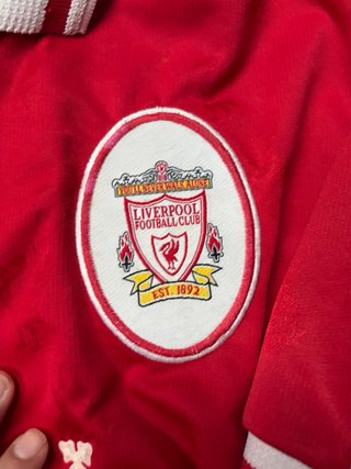 Camiseta Liverpool Vintage Reebok Carlsberg