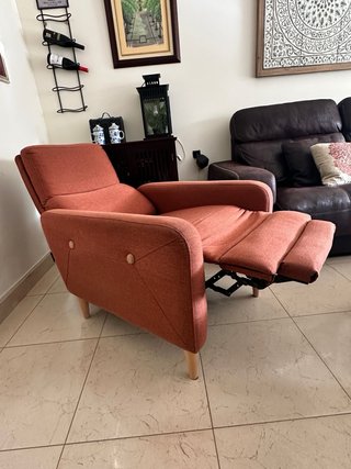 Magnifico sillón relax manual color caldera