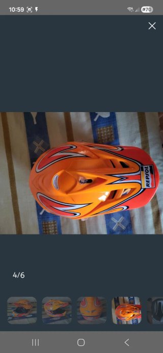 Casco Motocross Repsol Naranja