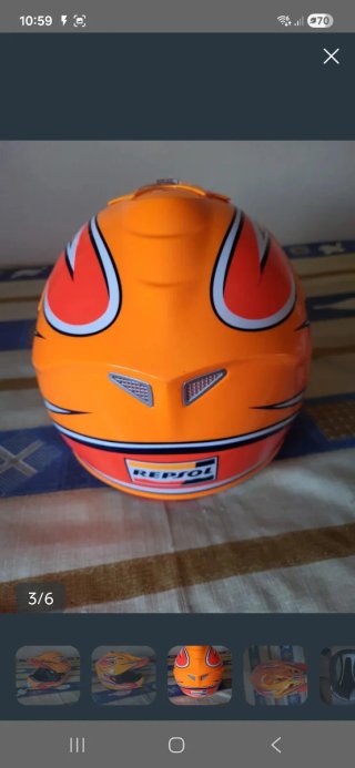Casco Motocross Repsol Naranja