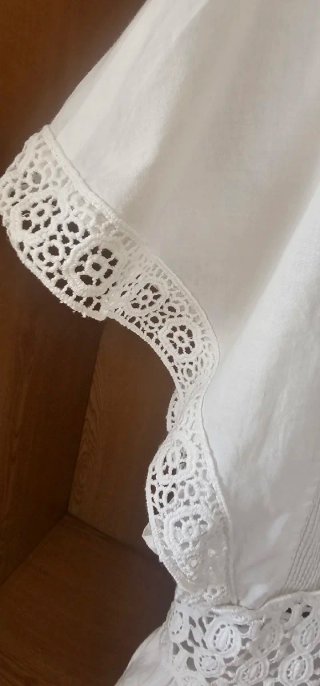 Camisa blanca mujer estilo ibicenca T.S
