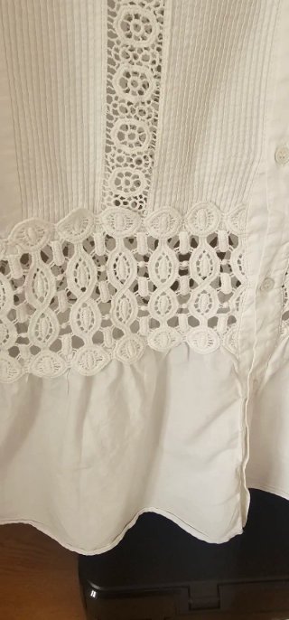 Camisa blanca mujer estilo ibicenca T.S
