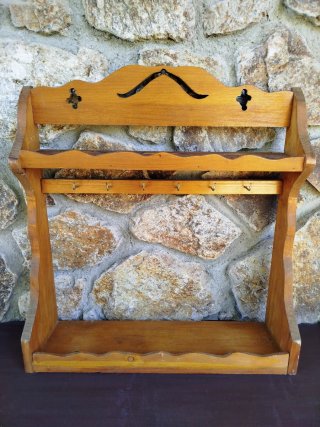 STANTERÍA RUSTICA DE MADERA 12€