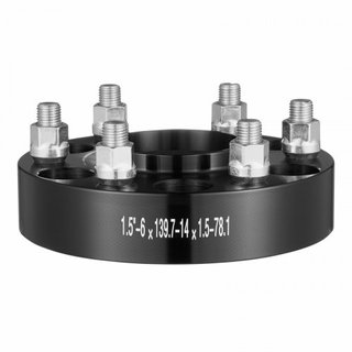Espaciadores de Rueda, Adaptadores de Rueda de 1.5" 6"x5", Espaciador Forjado de 6 Pernos, Espaciadores Hubcentric de 78.1 mm con Pernos M14 x1.5, Compatible con Chevrolet, GMC y Cadillac de 1995 ...