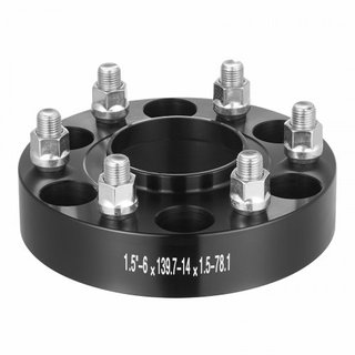 Espaciadores de Rueda, Adaptadores de Rueda de 1.5" 6"x5", Espaciador Forjado de 6 Pernos, Espaciadores Hubcentric de 78.1 mm con Pernos M14 x1.5, Compatible con Chevrolet, GMC y Cadillac de 1995 ...