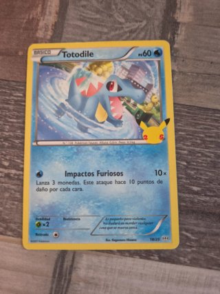 Carta Pokémon Totodile Aniversario 25
