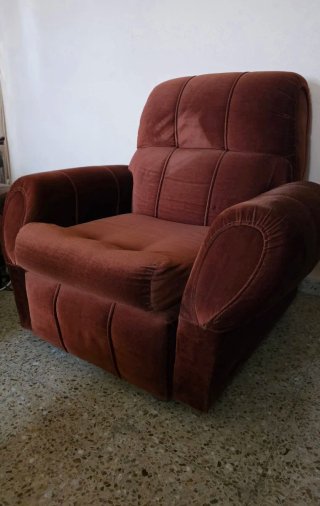 Sofá 3 plazas + sillón individual terciopelo