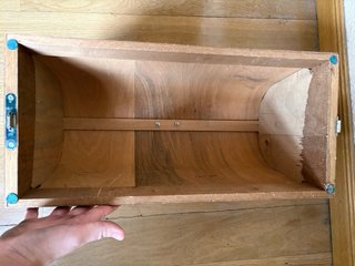 2 Cajas de madera de máquinas de coser Alfa