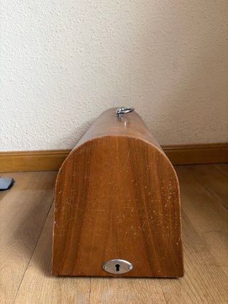 2 Cajas de madera de máquinas de coser Alfa