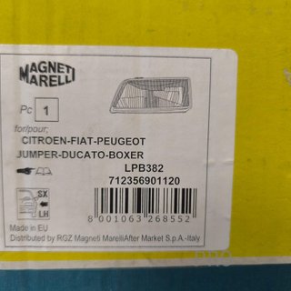 FARO IZQUIERDO FIAT / PEUGEOT / CITROEN NUEVO LPB382