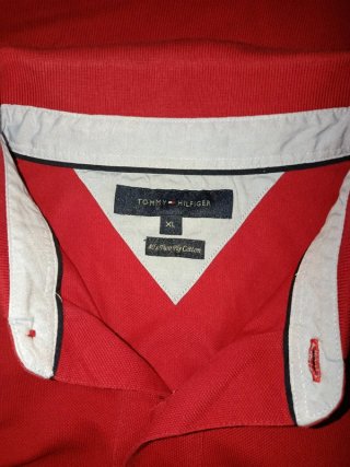 Polo Tommy Hilfiger Uomo XL Rossa Cotone