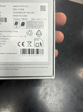 Realme 16 Pro 5G 512GB Gris