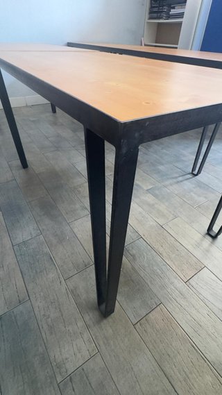 Mesa Escritorio Estilo Industrial Madera Metal